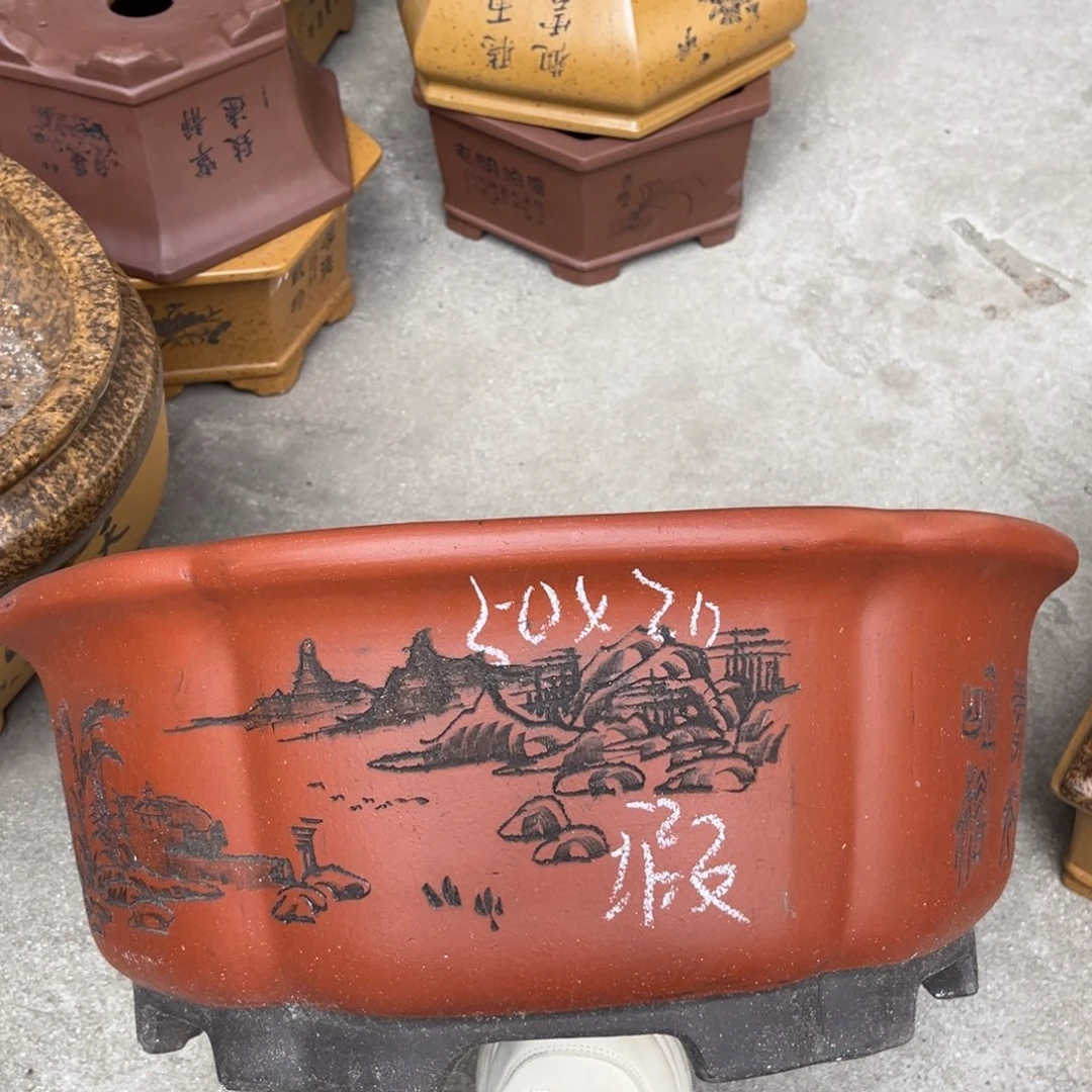 紫砂花盆盆景艺术