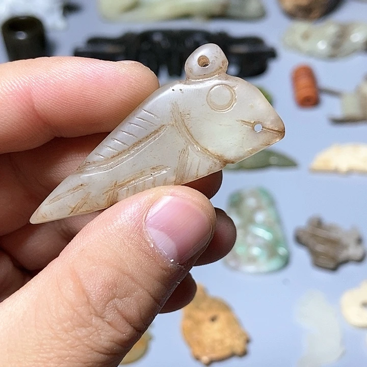 和田玉未镶嵌颈饰74