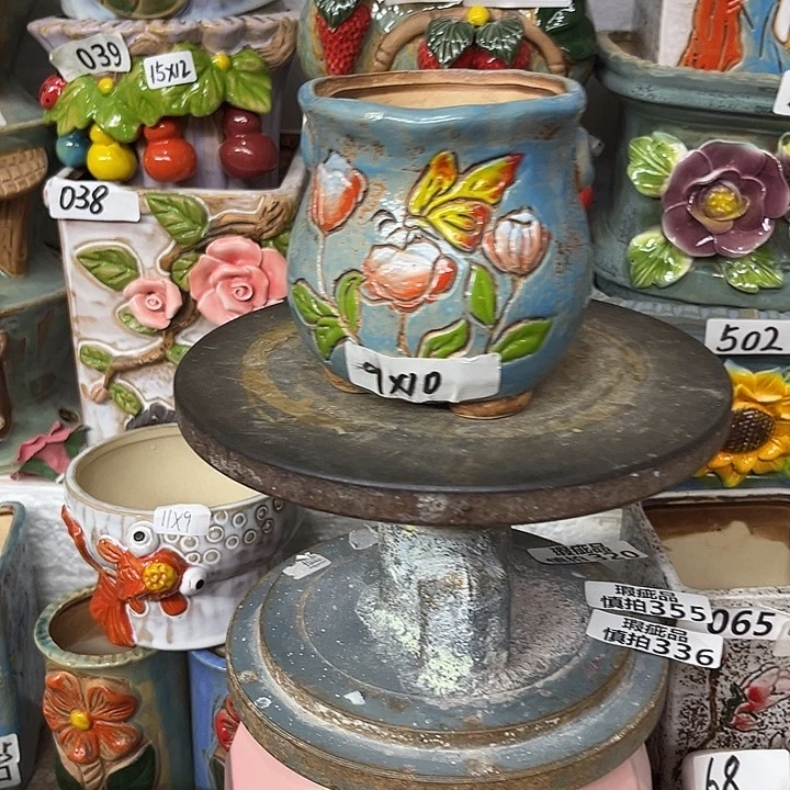 粗陶材质多肉花盆