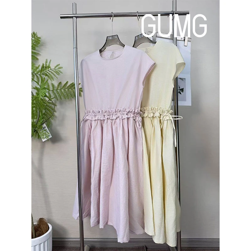 【女装优选】GUMG-法式褶皱桔梗森系茶歇裙GM20324
