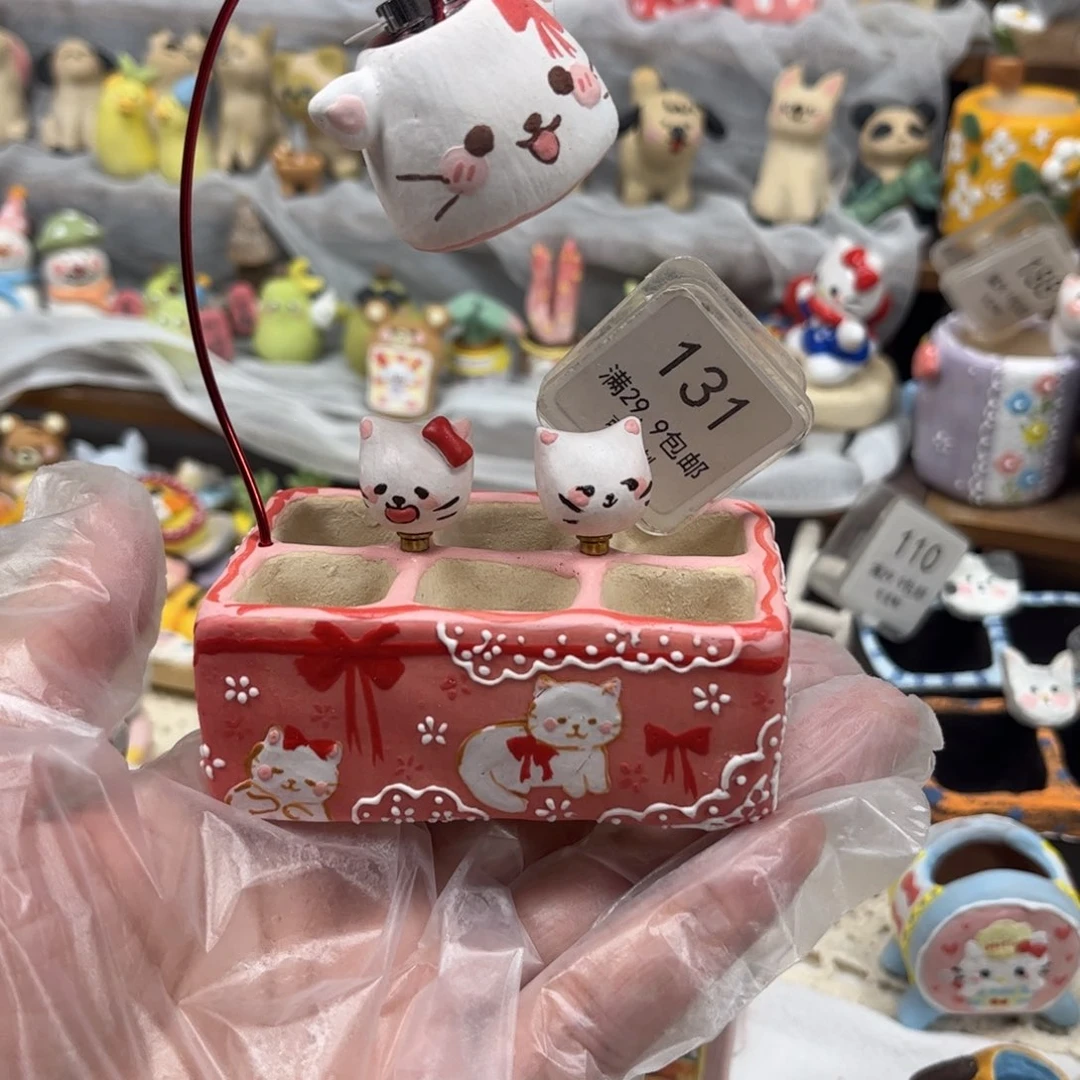 131猫咪六宫格转转灯罩