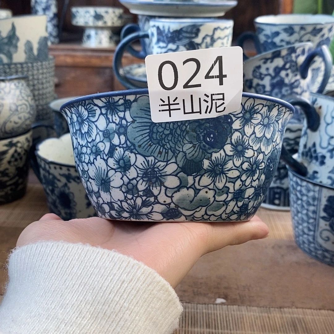 手工手绘青花高温陶瓷