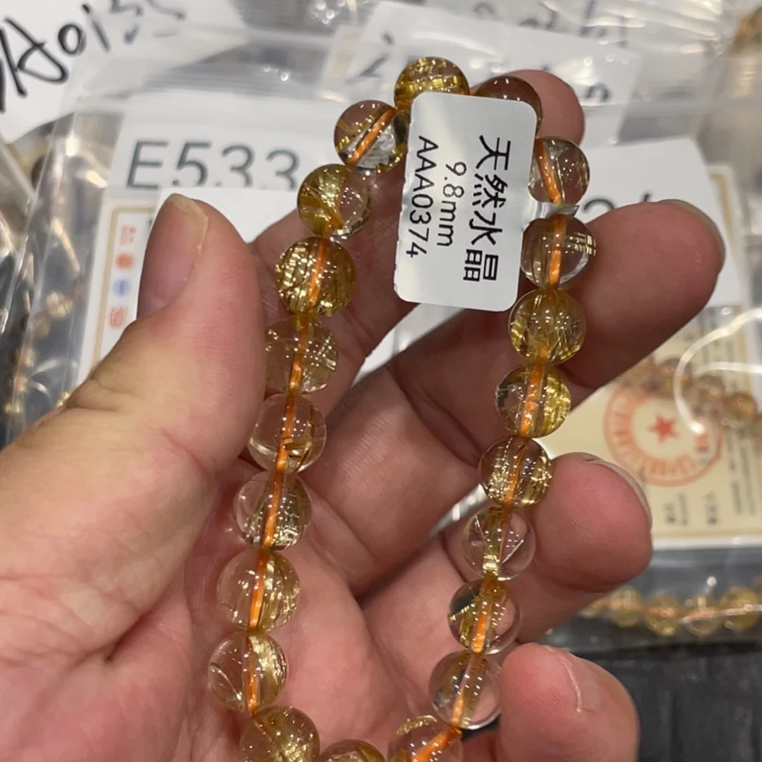 未镶嵌手链水晶aaa0374钛晶