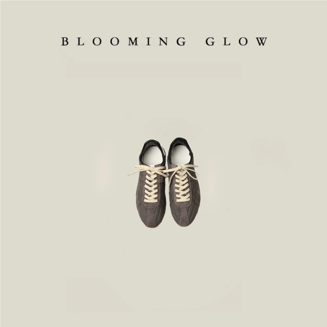 BLOOMING GLOW 丁丁鞋 复古德训鞋 运动板鞋 尼龙布 钉钉鞋