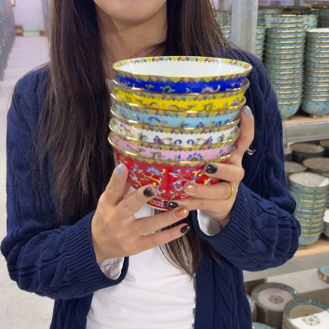 瓷景德镇珐琅彩餐具