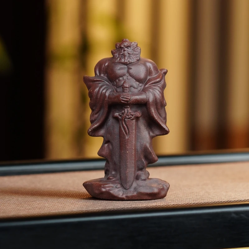 宜兴原矿紫砂钟馗茶宠茶摆件