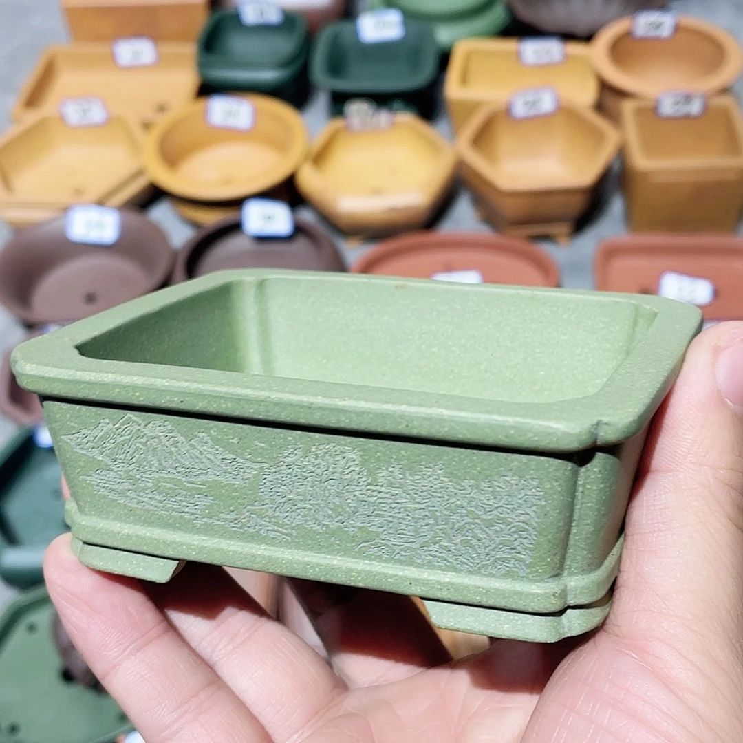 紫砂小盆9.5*7*3微瑕