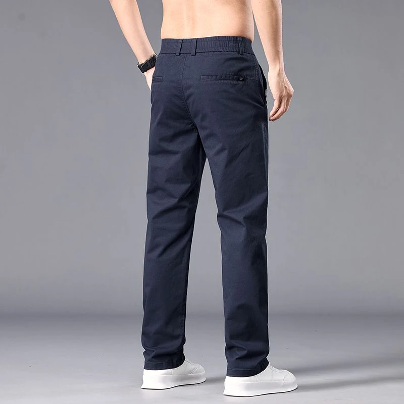 2025夏季男士高级感瞬间冰凉仿锦棉面料舒适气质百搭商务休闲裤