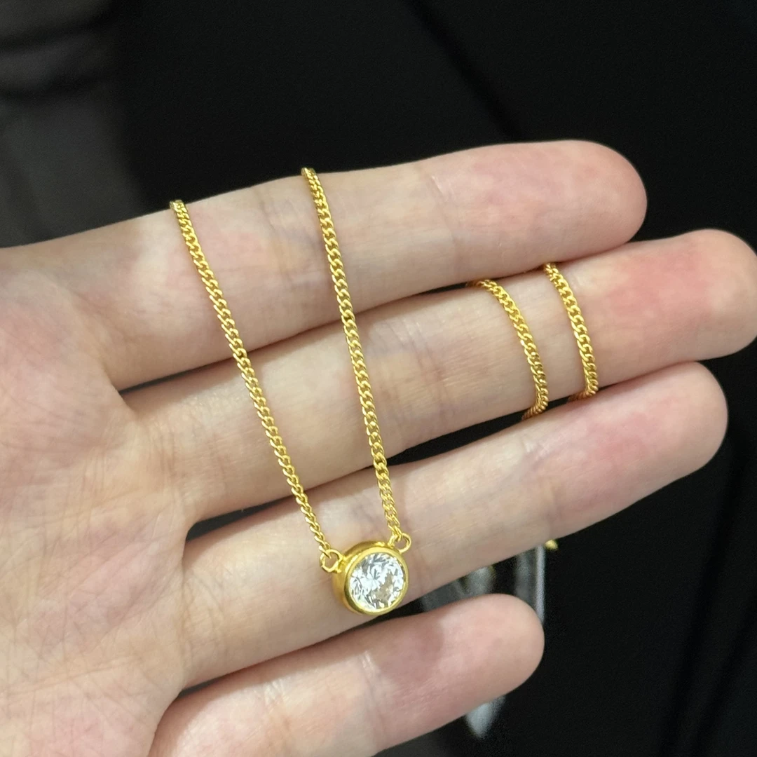 00福利-镶嵌泡泡套链 足金999