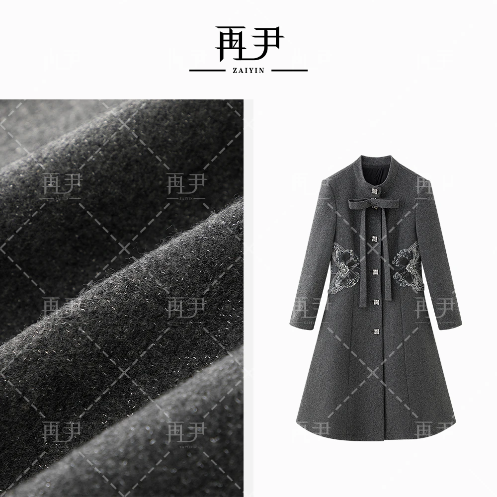 【蝶夜】小众设计师定制时尚显瘦洋气羽绒套装气质女GY24DT071192