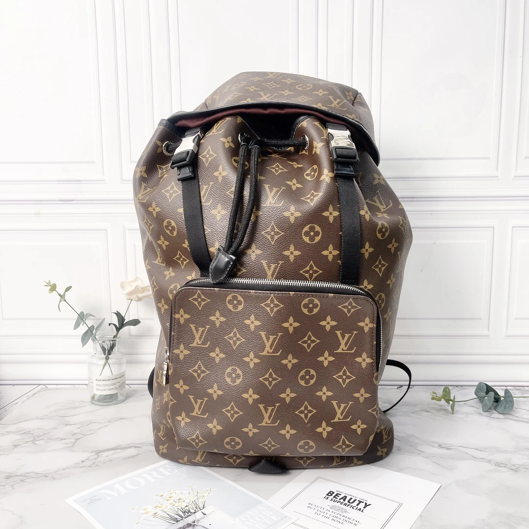 95新 LouisVuitton/路易威登 LV/路易威登棕色老花zack双肩包