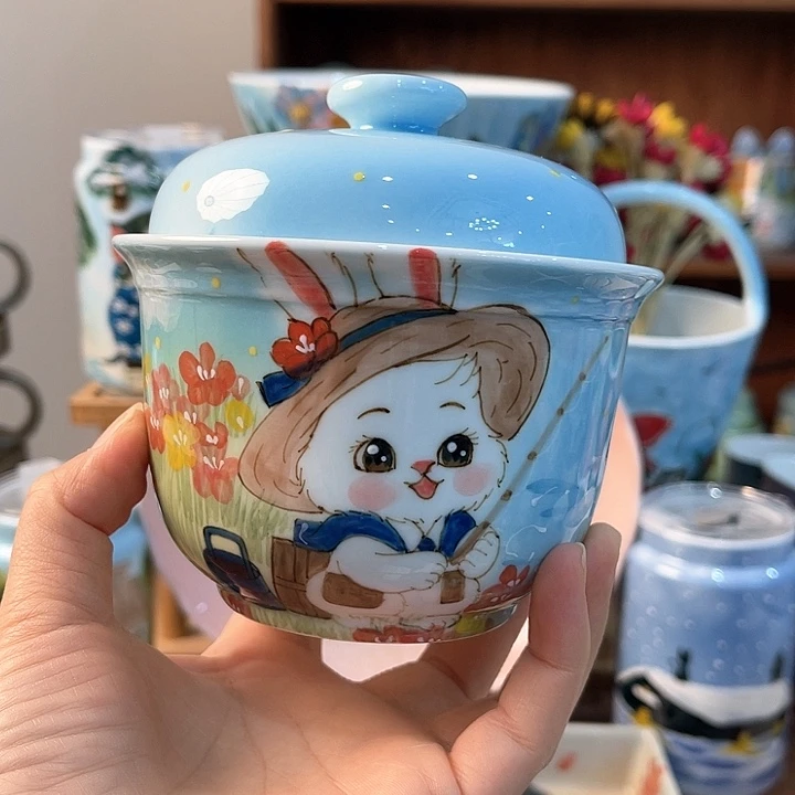 陶景德镇釉下手绘陶瓷