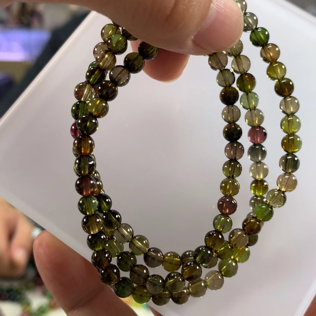 未镶嵌手链碧玺5左右