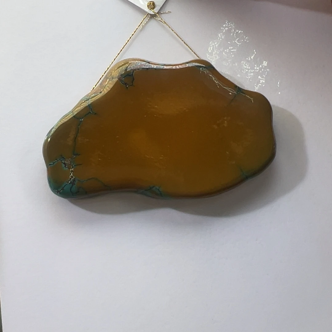 绿松石未镶嵌挂件