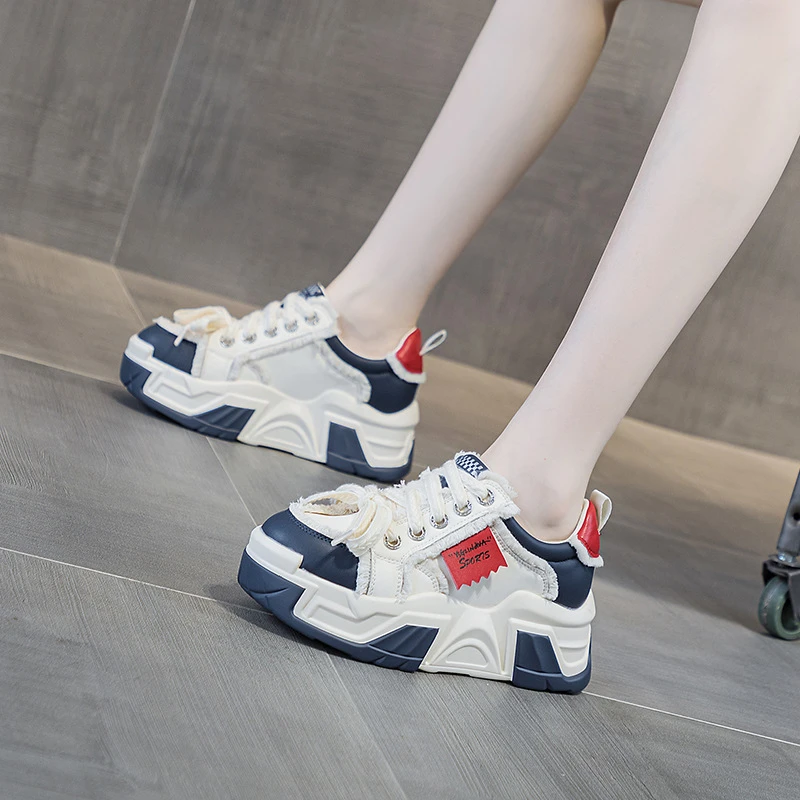 内增高老爹鞋女2025春季新款网红爆板百搭韩版时尚厚底