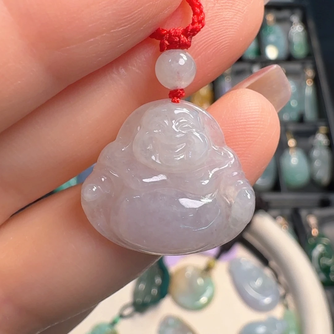 翡翠未镶嵌颈饰佛公