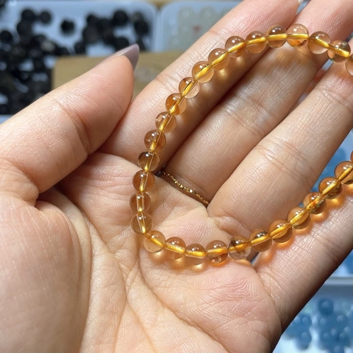 双***双水晶手链未镶嵌黄水晶