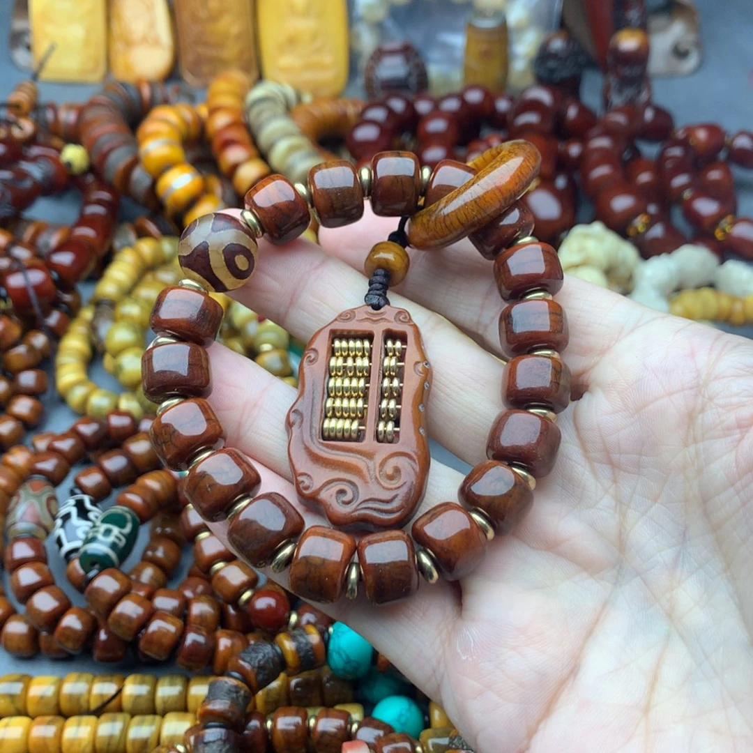 牛骨手串/手链牦牛骨算盘手串