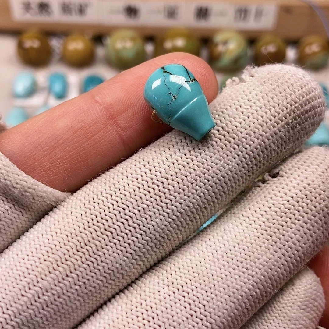 未镶嵌绿松石珠宝半成品