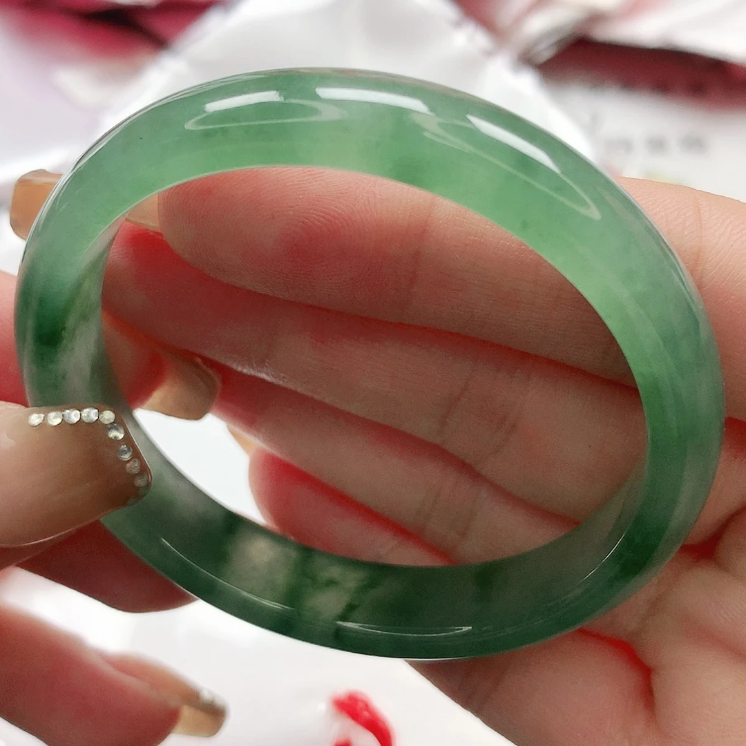 翡翠手镯未镶嵌y***m缅甸天然A货翡翠