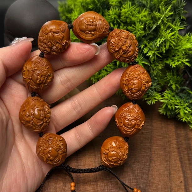 无相万佛 橄榄核雕刻文玩手串