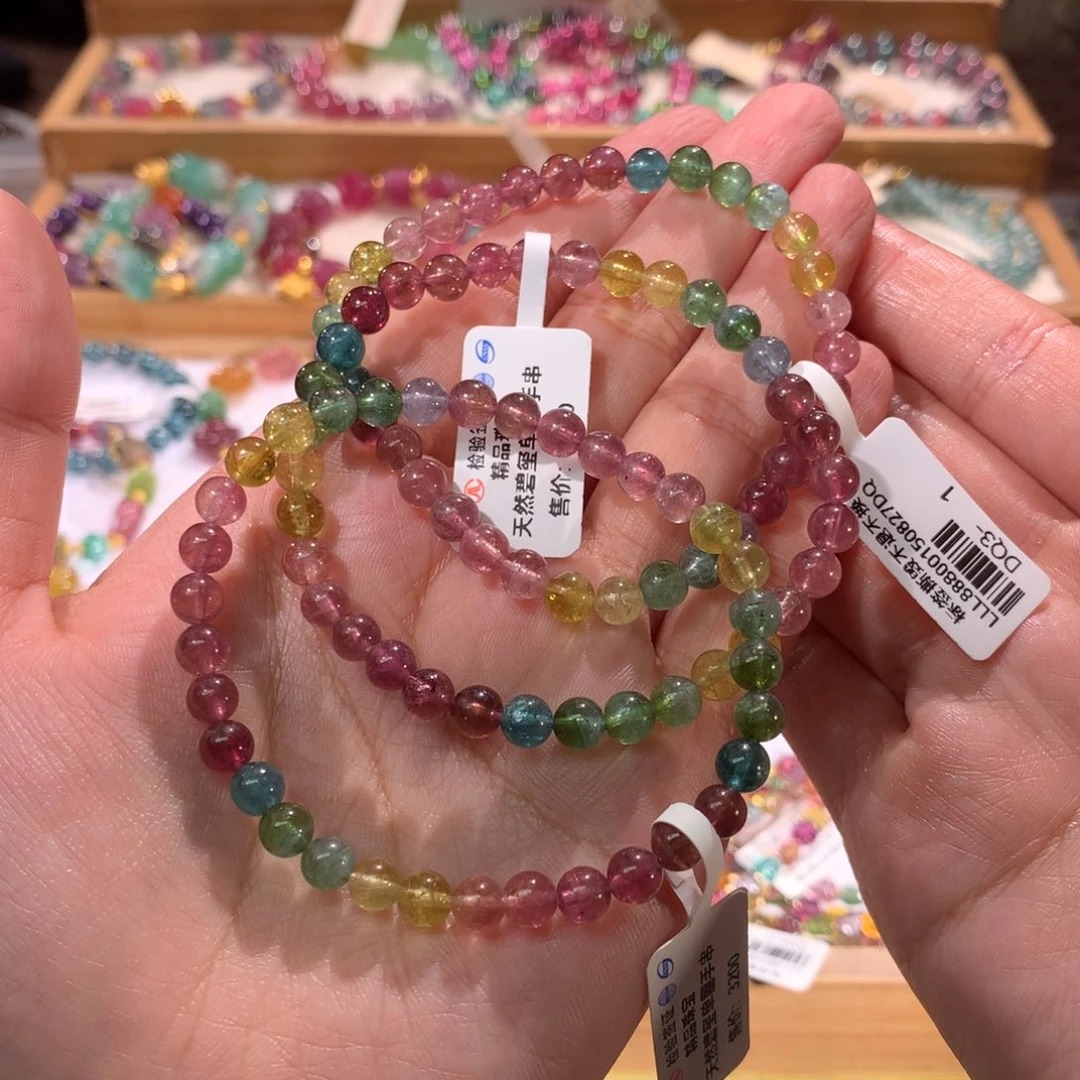 未镶嵌手串碧玺多样性发其一