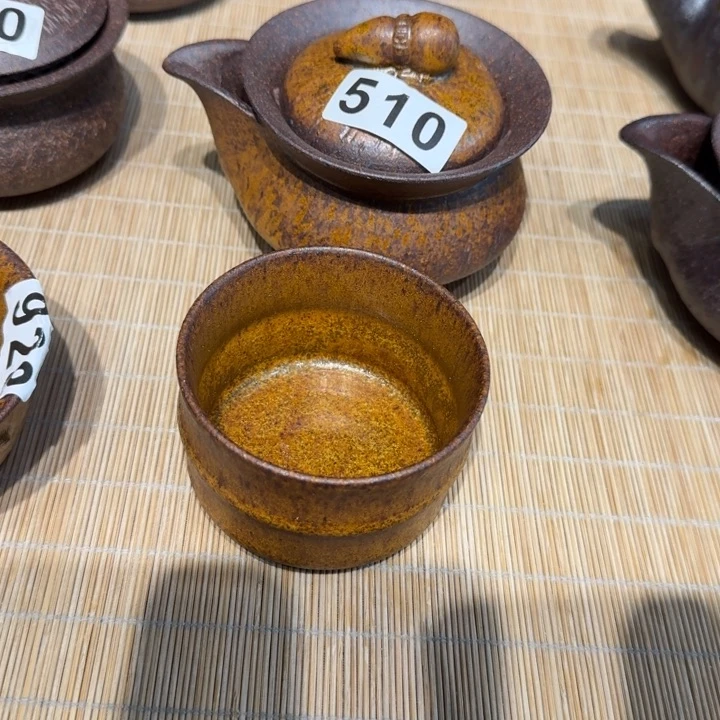 杯粗瓷茶具素胎无釉