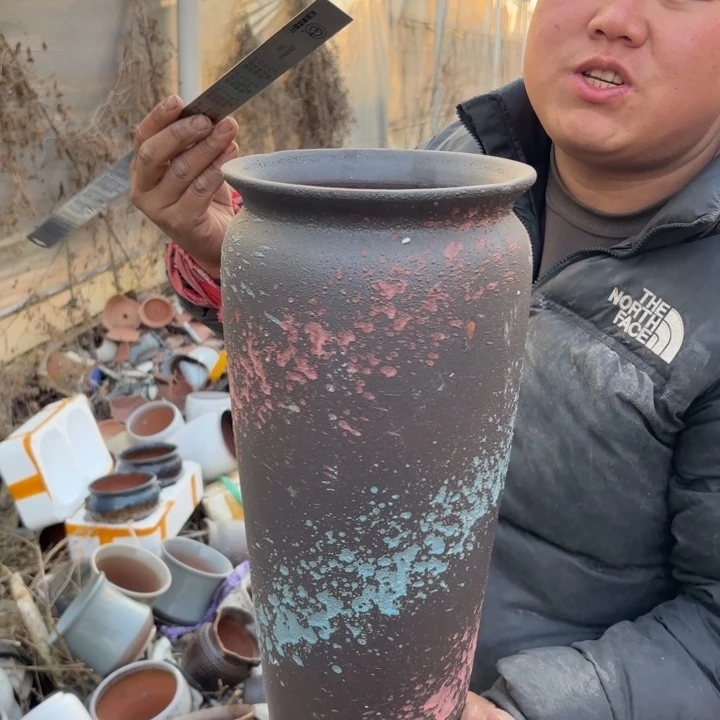 红陶口径 高度 花盆17 40