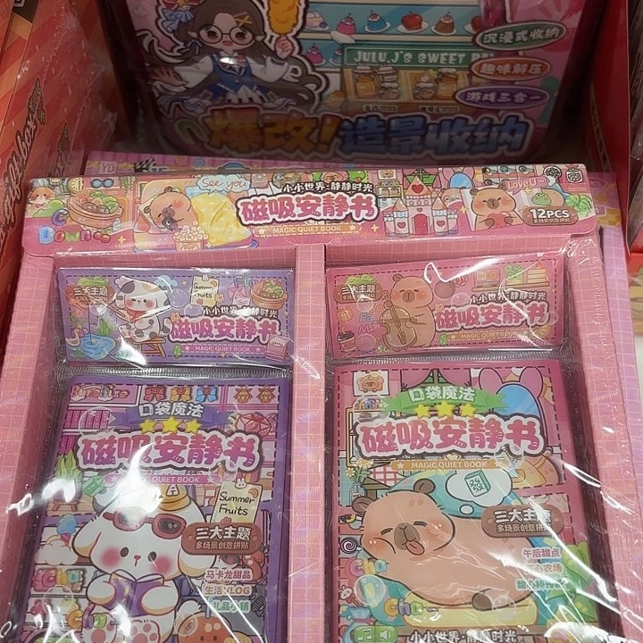 十二个装磁吸安静书