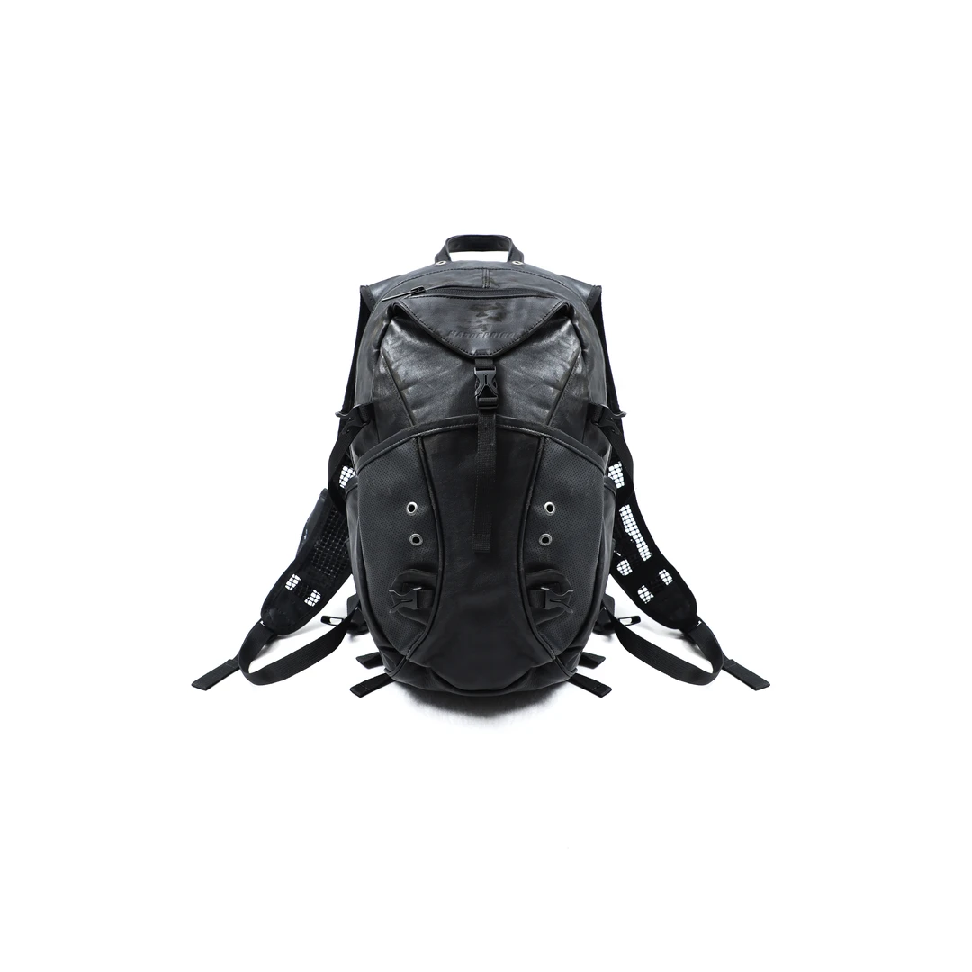 MASONPRINCE*门店限定 做旧真牛皮 “很抗造”12L经典双肩包