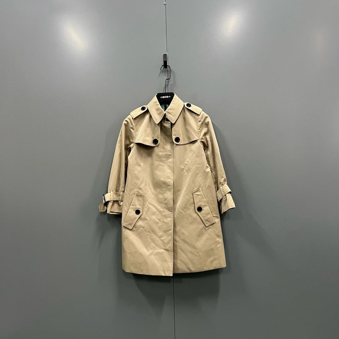 zz24 卡其色风衣polo衫36码/98新/207467