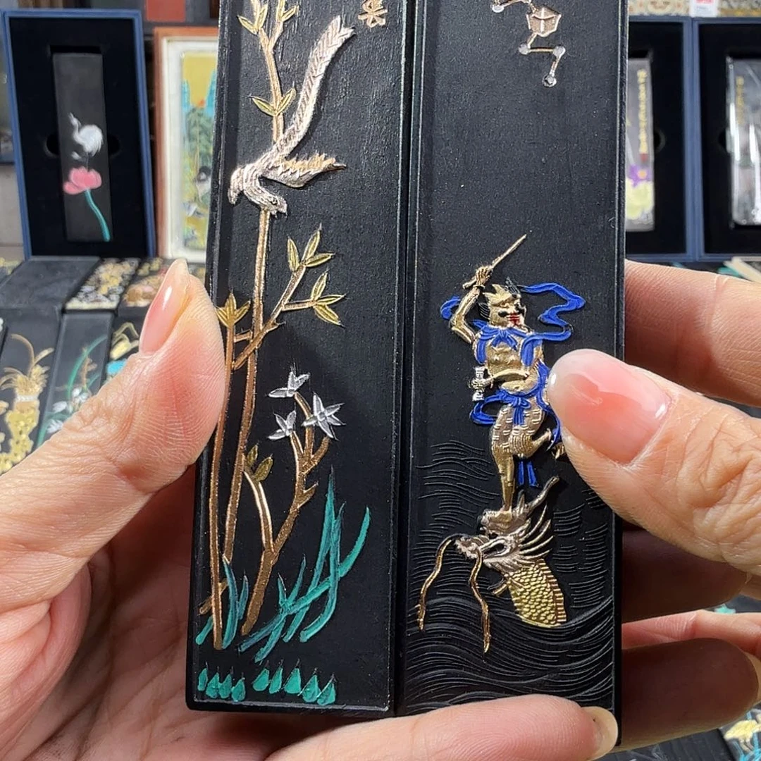 魁星点斗报春松烟墨2两2锭