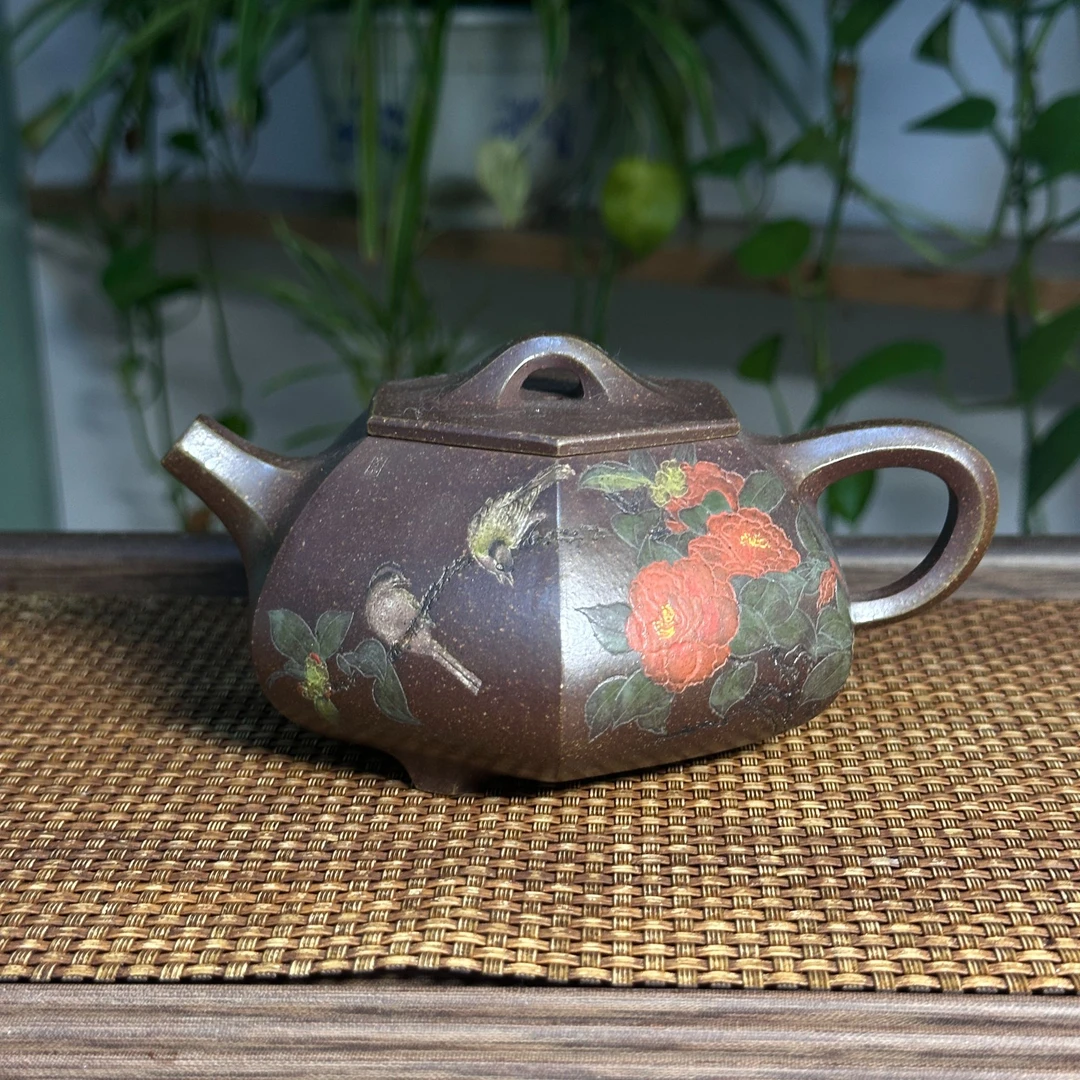 MAM-032   毛阿明   宜兴手工紫砂    六方石瓢