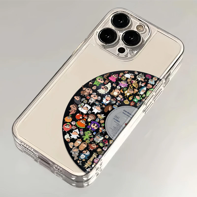 雅天立艺术小新唱片适用iPhone16pro苹果15手机壳华为vivoppo小米