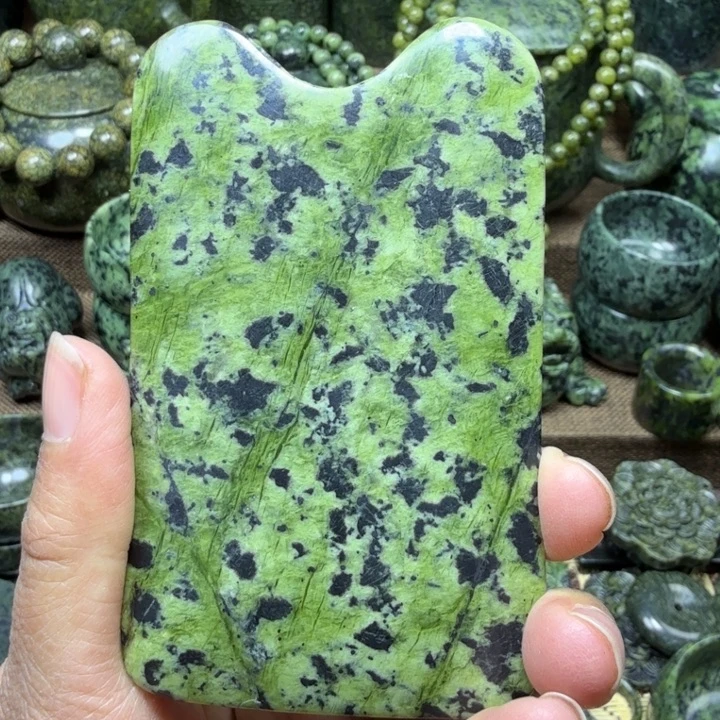 蛇纹石玉未镶嵌药王石能量养生产品