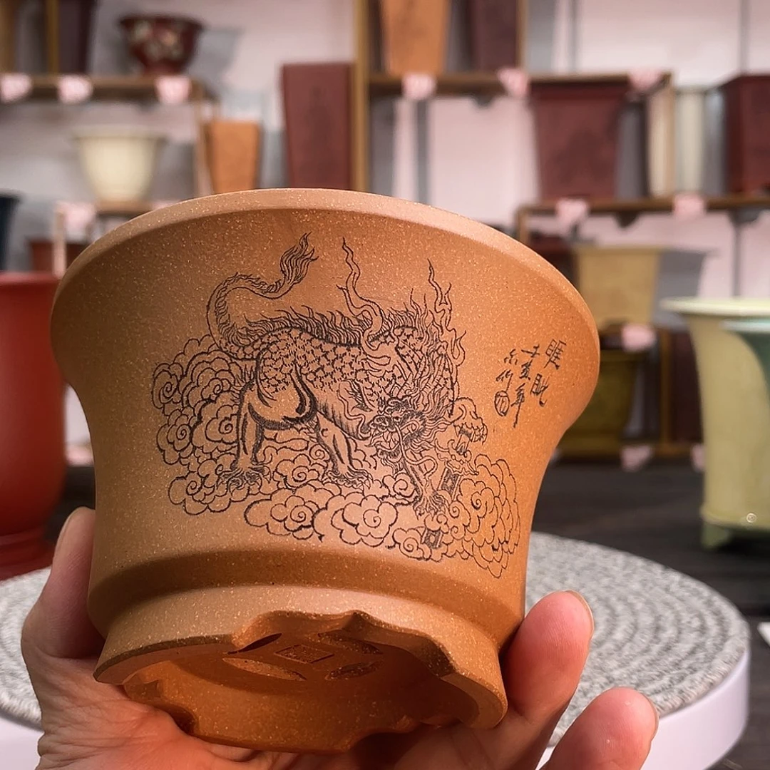 花盆紫砂花盆花盆微瑕