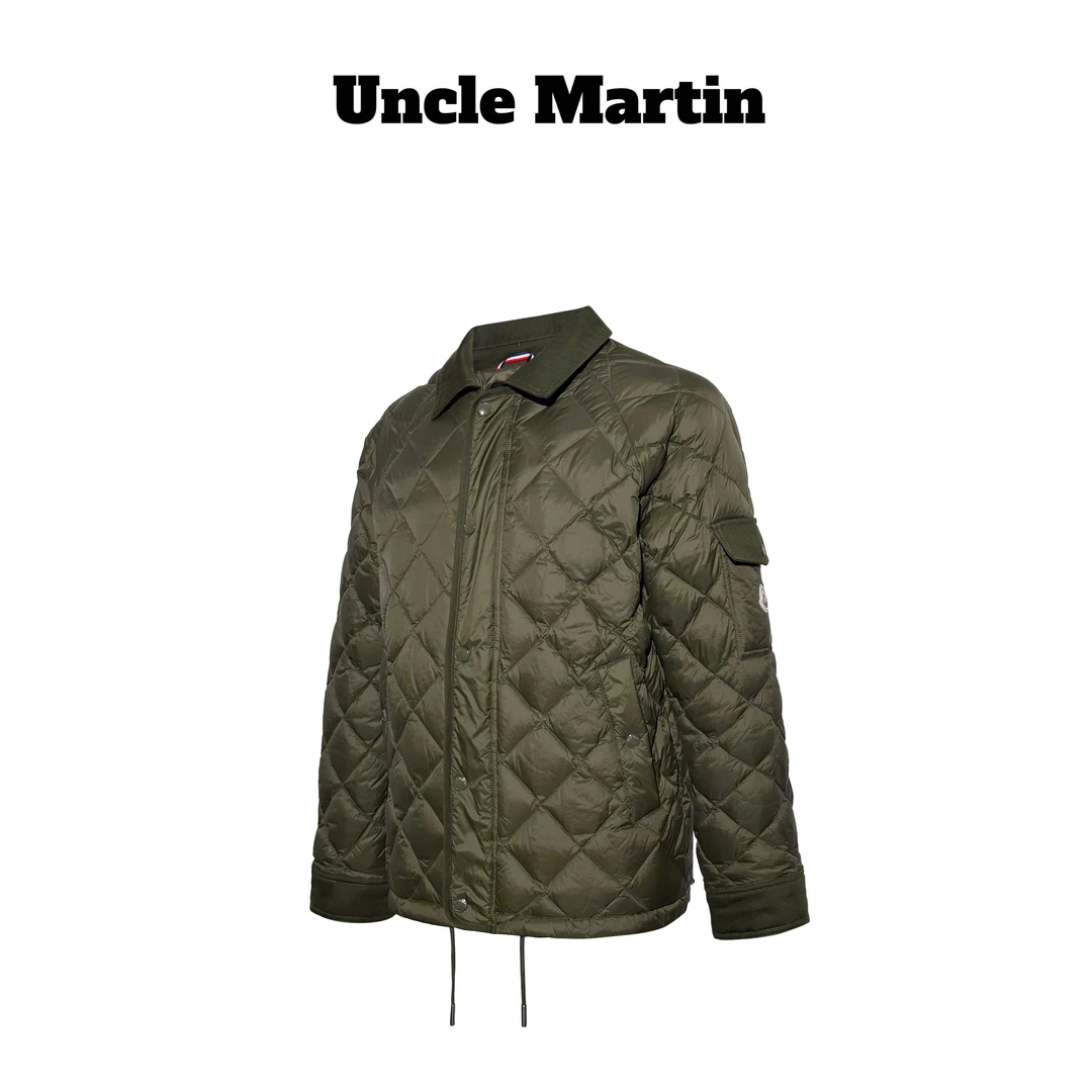 马丁叔叔 25AW秋冬外套羽绒服加厚翻领外套设计感 658