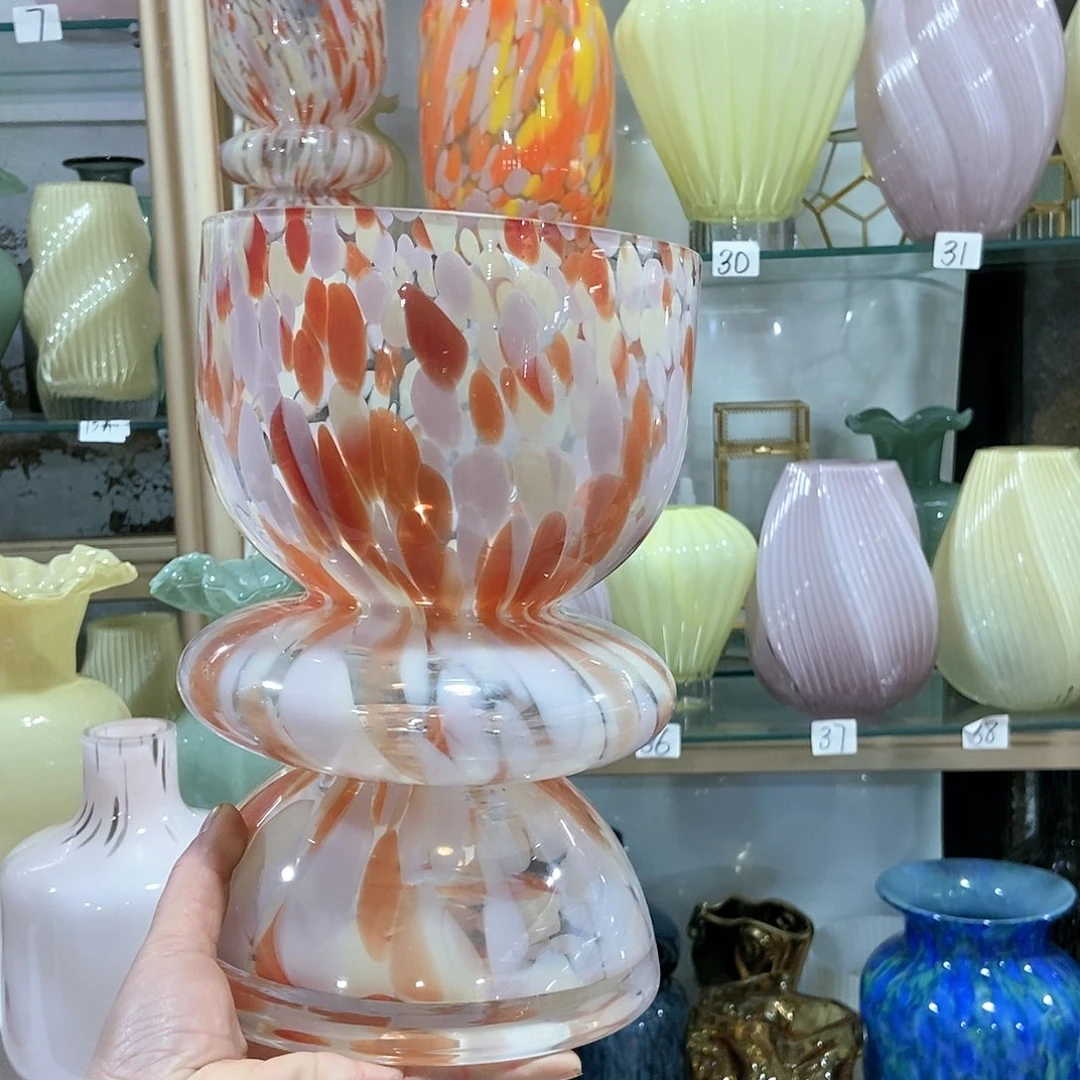 玻璃彩点花瓶009766