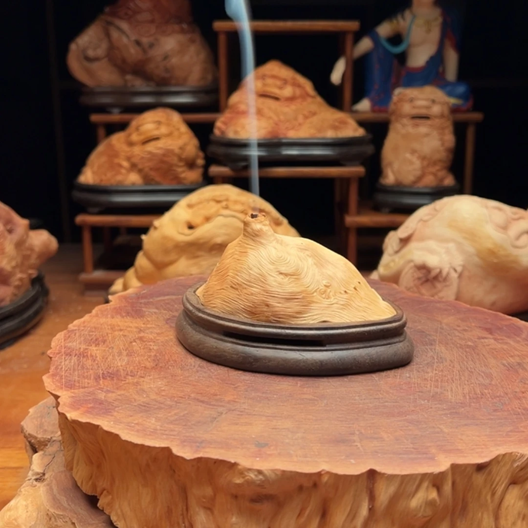 陳***的荔枝木荔枝木随型奶嘴天然香炉摆件128