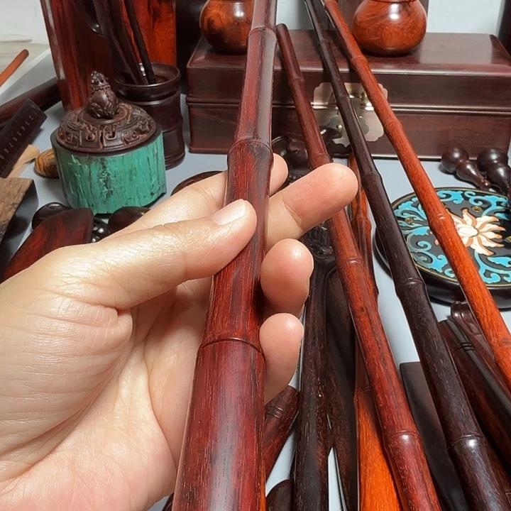 雪***松印度小叶紫檀竹节棍
