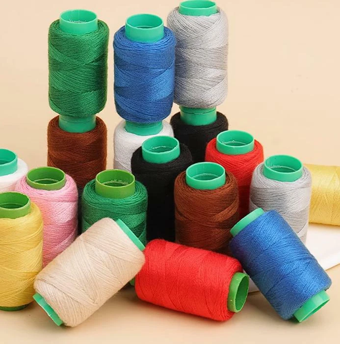 【3卷白3卷黑4卷彩色】送穿针器耐拉扯不掉色缝纫线手动diy线水洗线