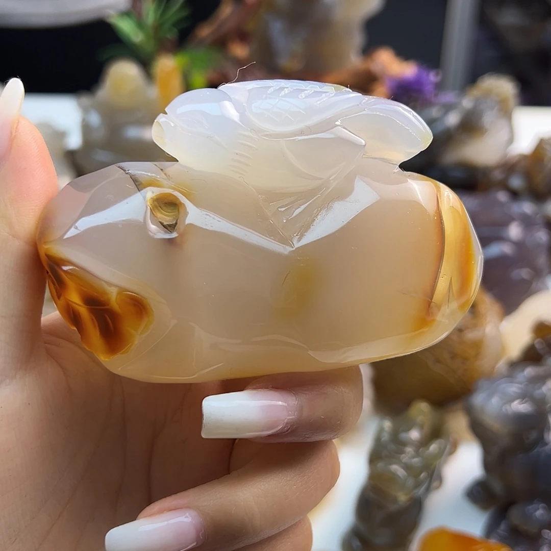 玛瑙/玉髓未镶嵌吊坠(不含链)