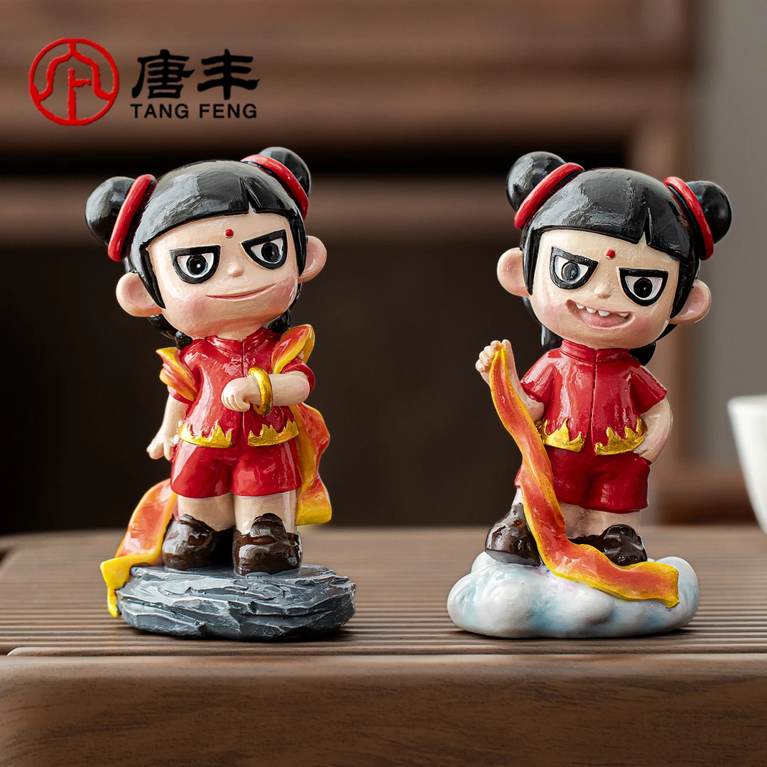 唐丰国潮哪吒变色茶宠摆件茶具配件茶台茶玩可养茶虫高档装饰品