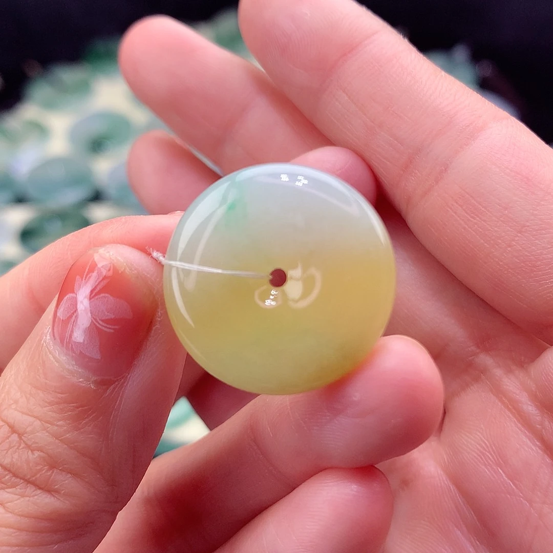 翡翠颈饰未镶嵌14尺寸22.3/5.8