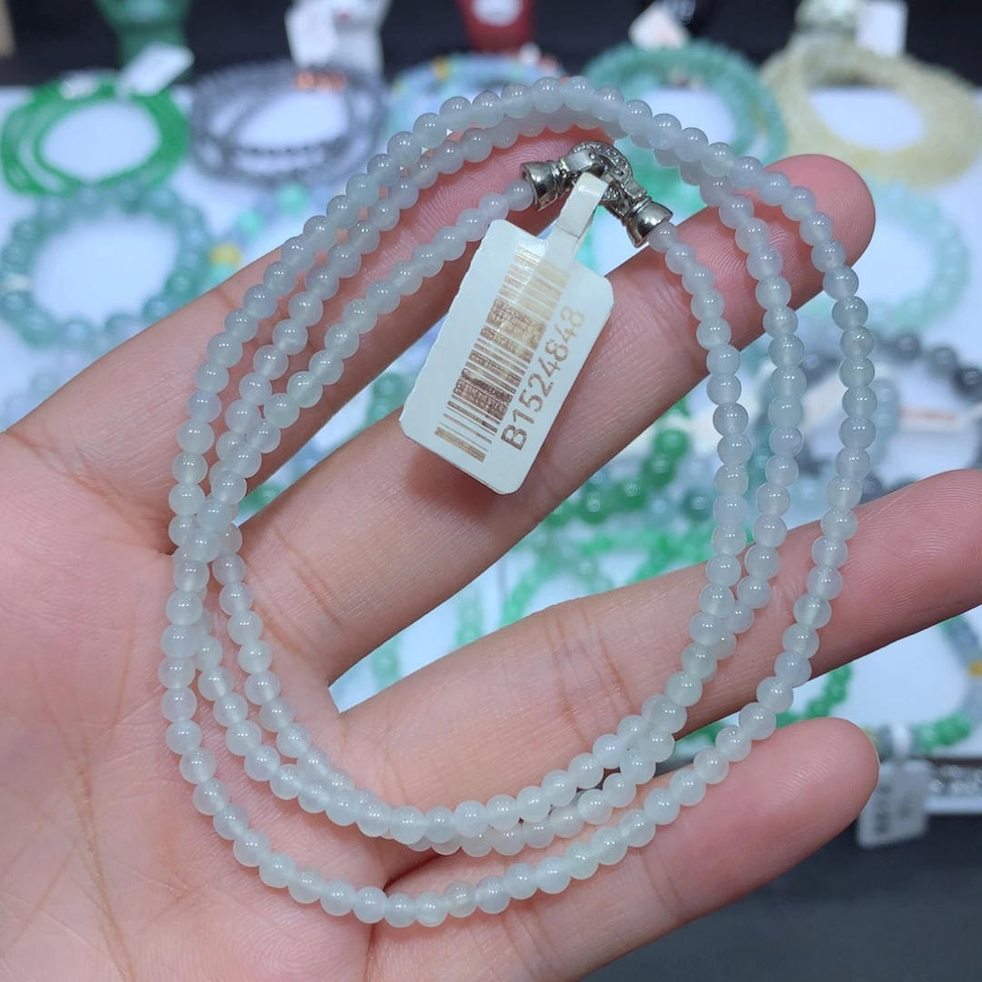 翡翠未镶嵌手串天然