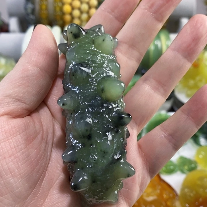 未镶嵌岫玉手把件