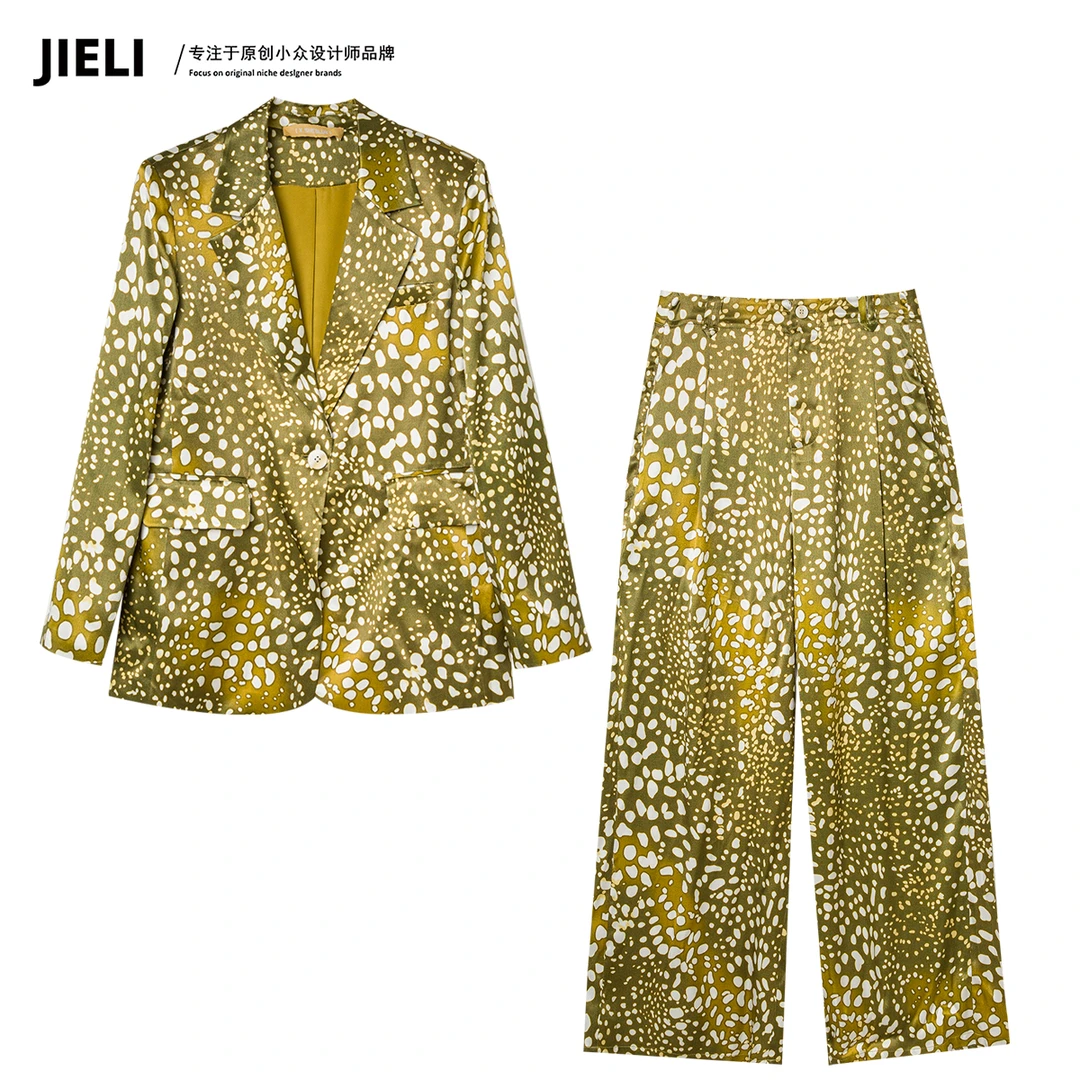 JIE LI/街力定制春季新款设计师潮流套装女W668