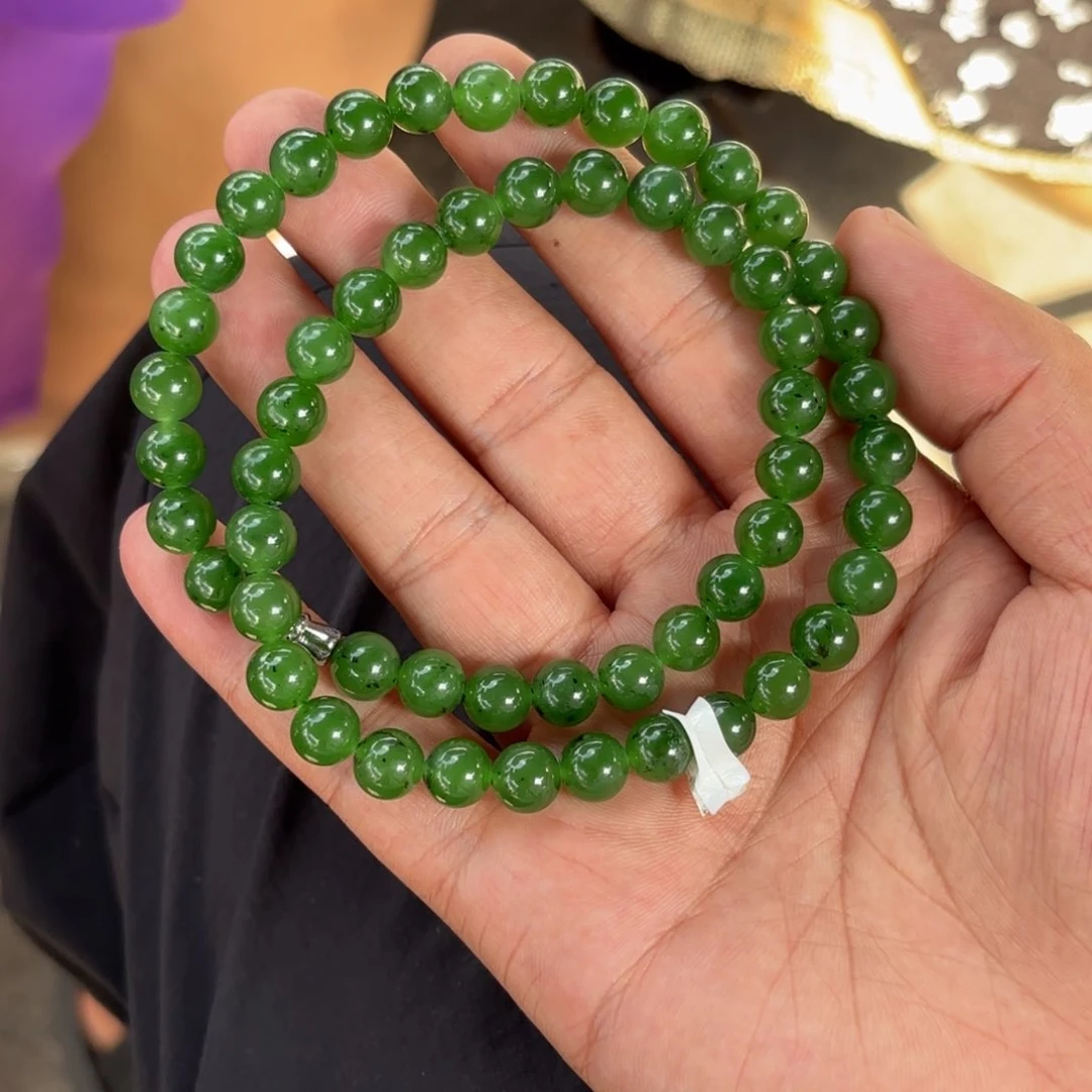 未镶嵌和田玉（碧玉）挂件紫*晶项链卡8