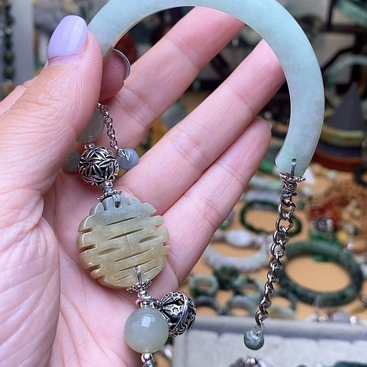 未镶嵌手链翡翠豆**精299