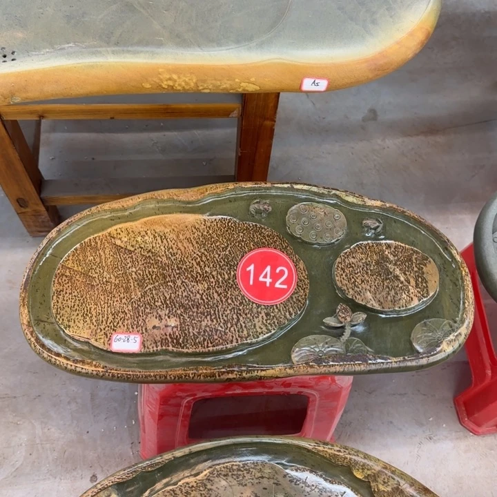 囧142号59×28×5绿端砚石茶盘